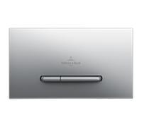 Villeroy & Boch Plaque de déclenchement ViConnect 92218069 double chasse plastique chrome mat