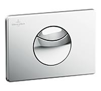 Villeroy & Boch ViConnect E100 WC - Plaque de commande 92248561 Double chasse, chromée