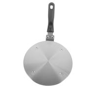 Plaque de Diffuseur à Induction en Acier Inoxydable 40x20x6cm | Adaptateur Plaque Cuisson, pour Cafetière Italienne, Finition Argenté, Bakélite, Format Compact