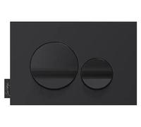 Plaque de double bouton de chasse, finition noire brillante, 23,5 x 15,6 cm