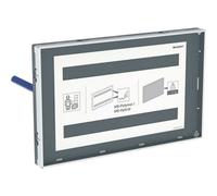 Plaque de fermeture Geberit Sigma à fleur avec cadre visible personnalisable - GEBERIT 115.697.00.1