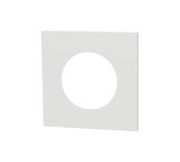 Plaque de finition 1 poste - Odace - S920702 - Schneider - Blanc craie