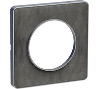 Plaque de finition 1 poste Odace Touch Ardoise Schneider