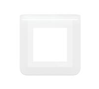 Plaque de finition 2 modules Mosaic blanc Legrand