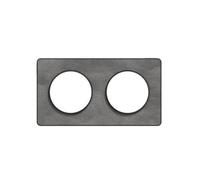 - Plaque de finition 2 postes Odace Styl - ardoise - Schneider