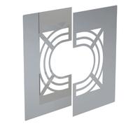Plaque de finition avec ventilation, en deux parties, 0-30° - double paroi - Tecnovis TEC-DW-STANDARD 250 mm