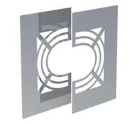 Plaque de finition avec ventilation, en deux parties, 31-45° - double paroi - Tecnovis TEC-DW-STANDARD 130 mm