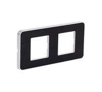 - Plaque de finition double Kalya - Noir