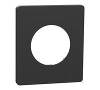 Plaque de finition en saillie 1 poste Schneider Electric Odace Architecte noir onyx
