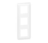 Plaque de finition en saillie 3 x 2 modules 3 postes Legrand Mosaic, blanc
