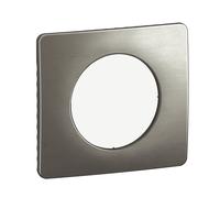 Plaque de finition en saillie Legrand Céliane, 1 poste, acier inoxydable