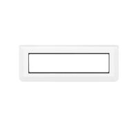 Plaque de finition horizontale 4 postes Mosaic blanc Legrand