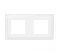 Legrand 078804L Mosaic Plaque de Finition Horizontale pour 2x2 Module, Blanc