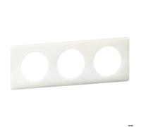 Plaque de finition - LEGRAND - CÉLIANE - 3 postes - Blanc - Plastique - Intérieur