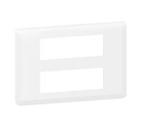 Plaque de finition MOSAIC 2 x 6 modules blanc LEGRAND 78836
