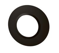 Plaque de finition ronde 1 poste Dooxie - Legrand - Finition noir velours