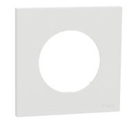Plaque de finition - SCHNEIDER - Odace - Blanc craie - 1 poste - IK04 IP21D