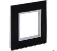 Zenitech - Plaque de finition simple en verre Kalya - Noir Noir