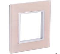 Plaque de finition simple en verre Kalya - Rose - Zenitech