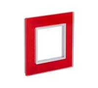 - Plaque de finition simple en verre Kalya - Rouge