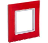 Plaque de finition simple en verre Kalya - Rouge - Zenitech
