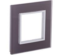 Plaque de finition simple en verre Kalya - Taupe - Zenitech