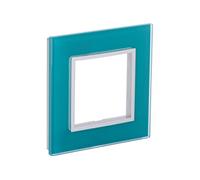 - Plaque de finition simple en verre Kalya - Turquoise