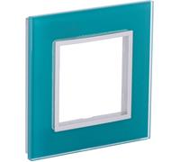 Zenitech - Plaque de finition simple en verre Kalya - Turquoise
