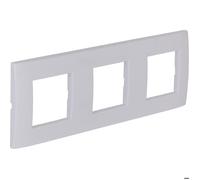 Plaque de finition triple Kalya - Blanc - Zenitech