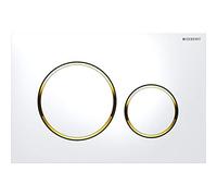 Plaque de fixation Geberit Sigma20 pour rinçage à 2 quantités, 115.882.KK.1, Couleur: blanc
