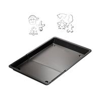 Plaque de four extensible de 36,5 à 52 x 33 cm et 7 emporte-pièces de Noël en inox Zenker Noël