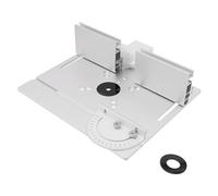Plaque de fraisage en aluminium avec jauge d'onglet | Plateau de table de fraisage en aluminium pour un travail précis du bois et un montage facile