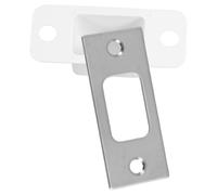 Plaque de Gâche de Porte en Acier Inoxydable Argenté pour Serrure | Plaque de Verrouillage, Gache de Porte, Targette de Porte, pour Portes Intérieures et Réparation Rapide