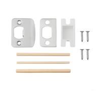 Plaque de gâche de serrure de porte avec cale d'espacement de type D pour serrure de sécurité de porte, kit de réparation conçu pour réparer efficacement le dysfonctionnement du loquet de porte