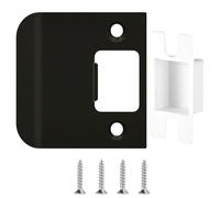 Plaque de gâche étendue, robuste, 2, 25 pieds carrés, plaque de gâche porte | Construction en acier robuste, s'adapte aux portes standard, idéal pour les projets de réparation domiciliaire.