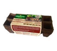 Plaque de godets coco - VILMORIN - 5 plaques de 10 (5 cm) - 100% biodégradable - Fibre de coco - Pour semis et repiquages