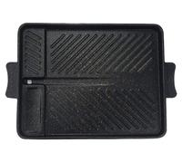 Plaque de gril antiadhésive - Rectangulaire - Aluminium - Pour intérieur et extérieur