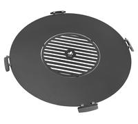 CookKing 222386 Plaque de cuisson pour brasero Plaque de terrasse 78cm avec grille 36cm et 4 poignées