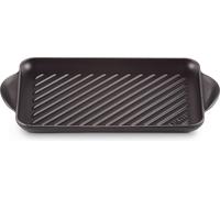Plaque de gril en fonte émaillée pour une cuisson sans graisse sur induction et autres plaques de cuisson - 32,5 cm