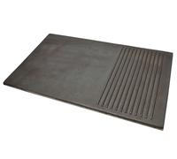 Plaque de gril Plaque en fonte gril strié lisse 50 x 30 (49,5x30cm)