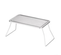 Plaque de grill en titane pur, design pliable portable pour le camping et la randonnée, cuisson en plein air légère avec pieds en acier inoxydable, thé multifonction