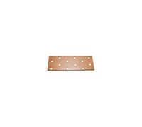 Plaque de jonction perforée Galva Z275 160 x 40 x 2 mm 16 Ø5 mm
