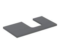Geberit Plan de toilette ONE 505313003 90x3x47 cm découpe à droite laqué lave mat