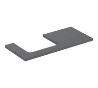 Geberit Plaque de lavabo ONE 505304003 105x3x47 cm découpe à gauche laque de lave matte