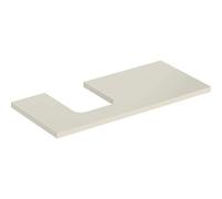 Geberit One plan vasque 505294004 105 x 3 x 47 cm, gris sable/laqué brillant, découpe à gauche