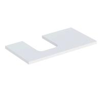 Geberit One plan de lavabo 505293002 90 x 3 x 47 cm, blanc / laqué mat, découpe à gauche