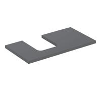 Geberit One plan de lavabo 505293003 90 x 3 x 47 cm, lave/laqué mat, découpe à gauche