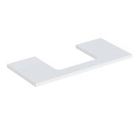 Geberit One plan de lavabo 505284002 105 x 3 x 47 cm, blanc / laqué mat, découpe au milieu
