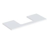 Geberit Plan de lavabo ONE 505285002 120x3x47 cm découpe au centre blanc laqué mat