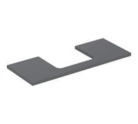 Geberit Plan de lavabo One 505285003 120 x 3 x 47 cm, lave/laqué mat, découpe au milieu